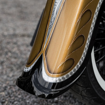 "Cholo Style" Harley-Davidson 4" Stretch Softail Rear Fender With Tip 00-17