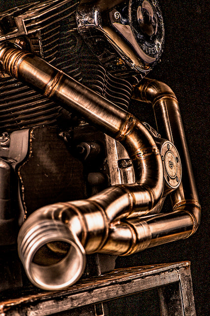 Harley Davidson 2 into 1 Exhaust - The Bazooka by Gallop Motorcycles