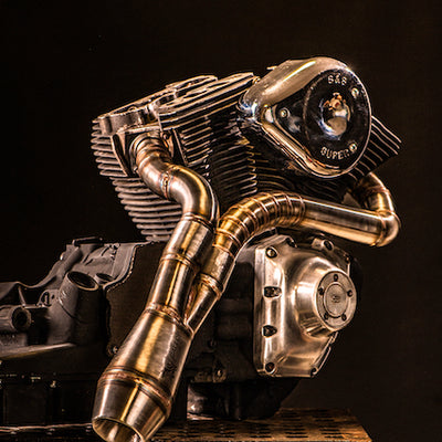 Harley Davidson 2 into 1 Exhaust - The Lone Ranger by Gallop Motorcycles