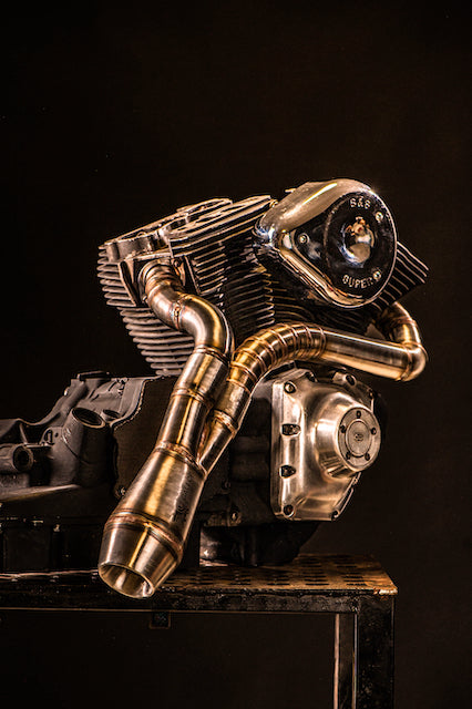 Harley Davidson 2 into 1 Exhaust - The Lone Ranger by Gallop Motorcycles