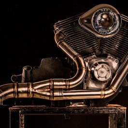 Harley Davidson 2 into 1 Exhaust - The Bazooka by Gallop Motorcycles