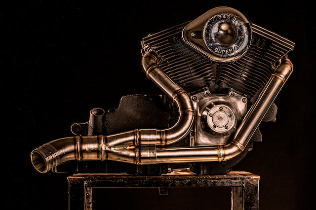 Harley Davidson 2 into 1 Exhaust - The Bazooka by Gallop Motorcycles