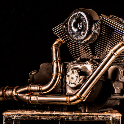 Harley Davidson 2 into 1 Exhaust - The Bazooka by Gallop Motorcycles