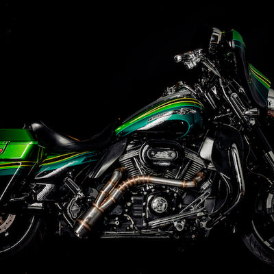 Harley Davidson 2 into 1 Exhaust - The Lone Ranger by Gallop Motorcycles
