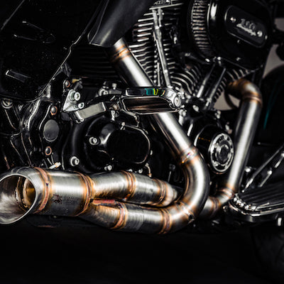 Harley Davidson 2 into 1 Exhaust - The Rocket by Gallop Motorcycles