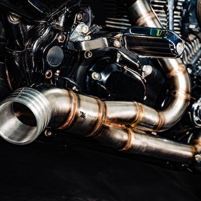 Harley Davidson 2 into 1 Exhaust - The Bazooka by Gallop Motorcycles
