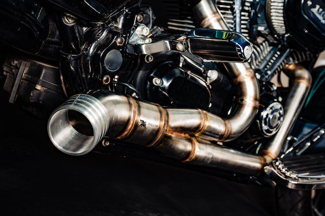 Harley Davidson 2 into 1 Exhaust - The Bazooka by Gallop Motorcycles