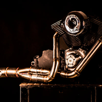 Harley Davidson 2 into 1 Exhaust - The Rocket by Gallop Motorcycles