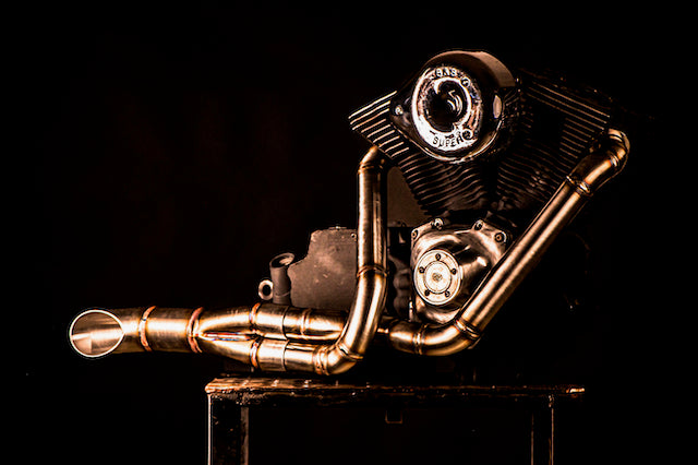 Harley Davidson 2 into 1 Exhaust - The Rocket by Gallop Motorcycles