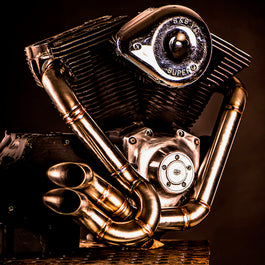 Harley Davidson 2 into 1 Exhaust - The Vector By Gallop Motorcycles