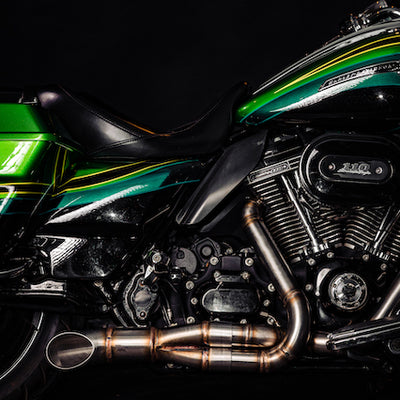 Harley Davidson 2 into 1 Exhaust - The Rocket by Gallop Motorcycles